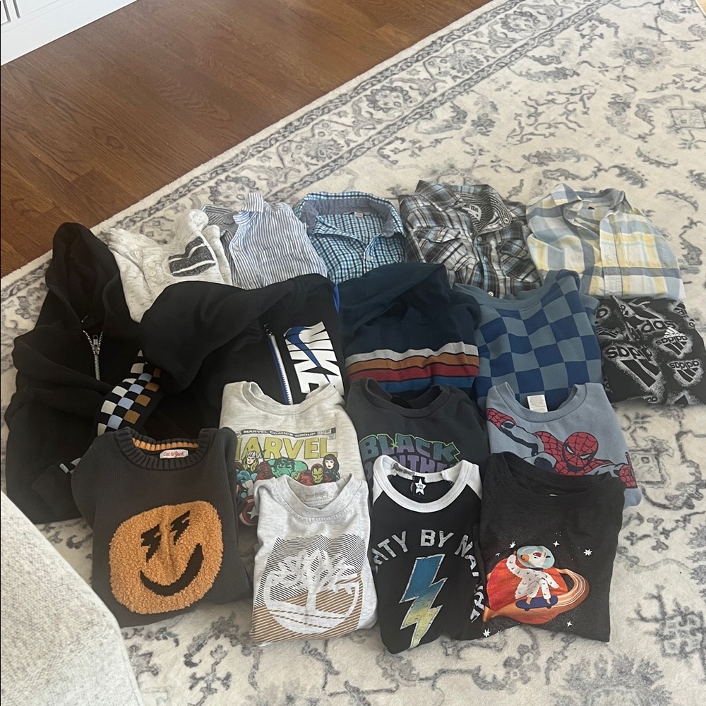 HUGE bundle of boys 4T/4 long sleeve tops
